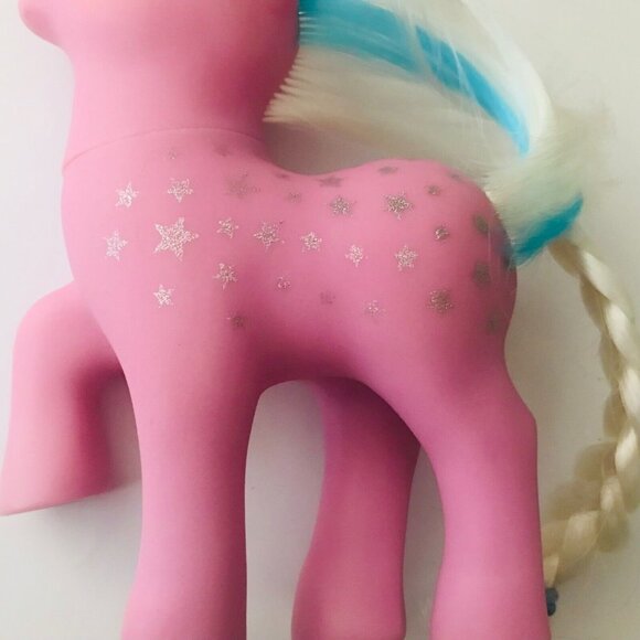 MLP Twice As Fancy Milky Way Pink Unicorn My Little Pony Figure Hasbro 1987 Vtg - Picture 3 of 7
